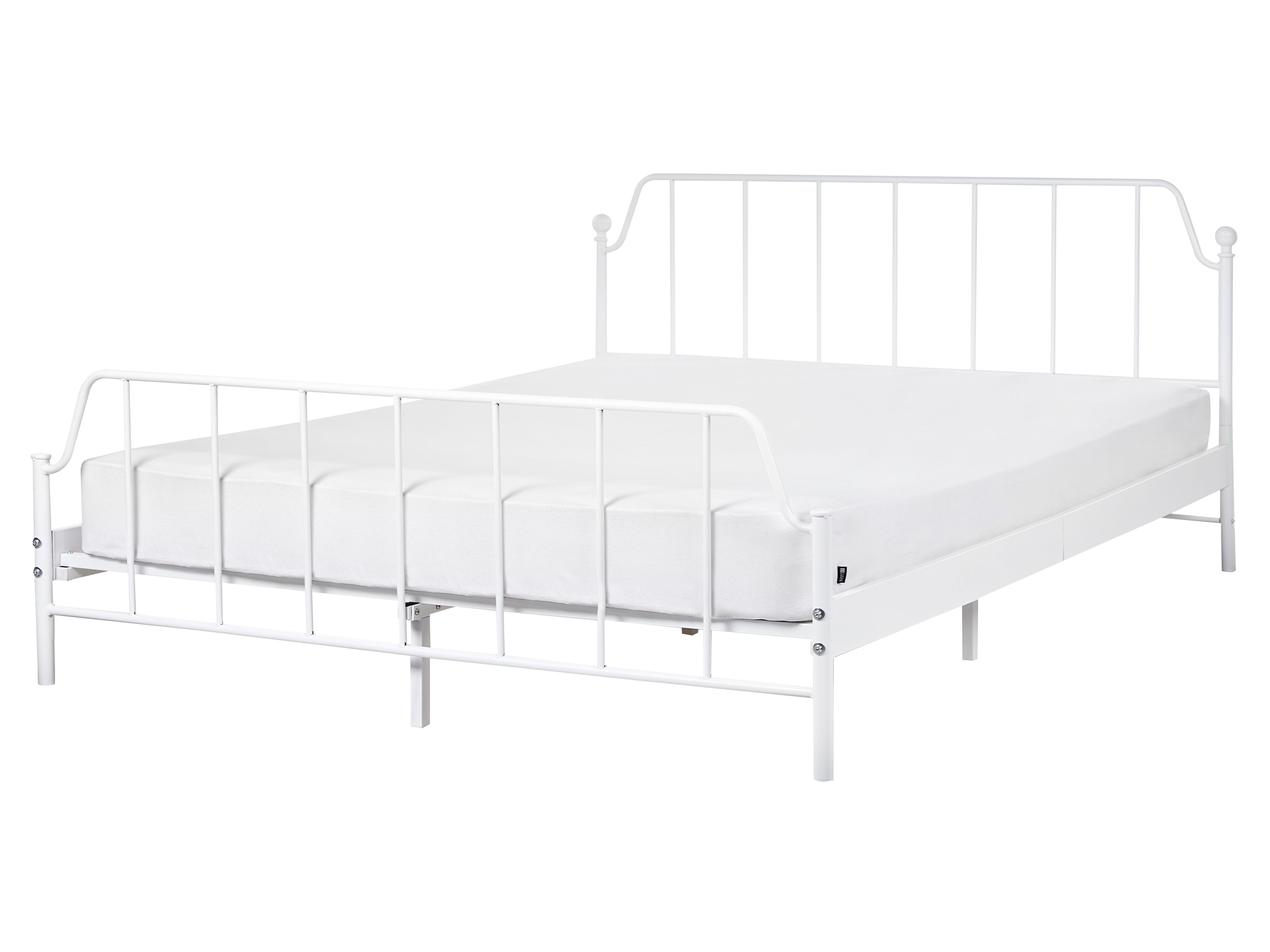 Bed Metal MAURESSAC 160 x 200 cm (EU King Size) White