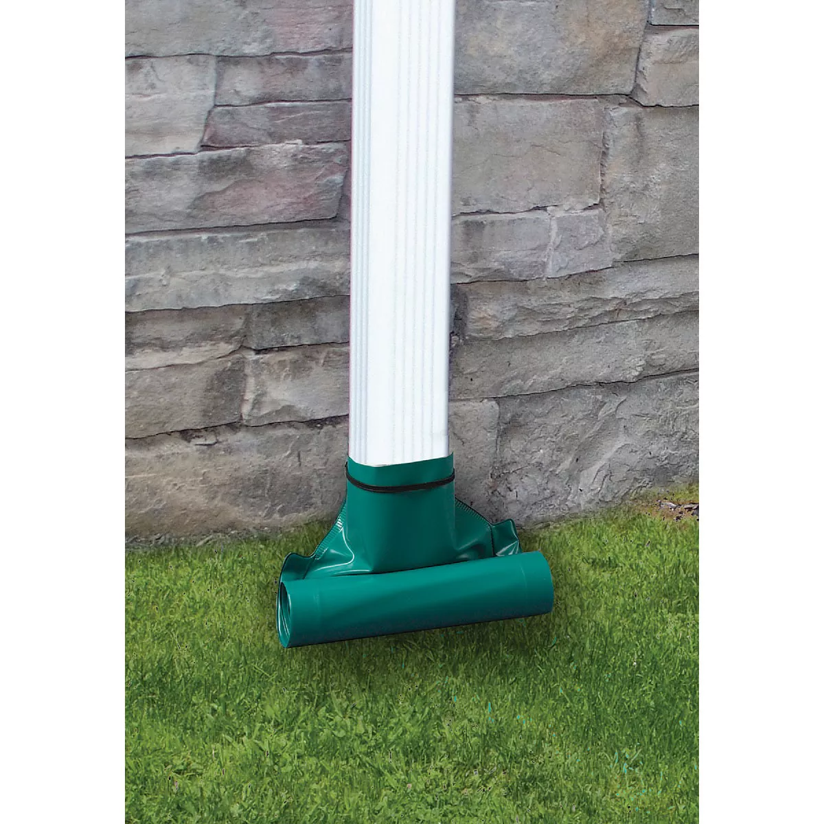 Frost King Standard Flexible 4 In. x 8 Ft. Green Downspout Extender