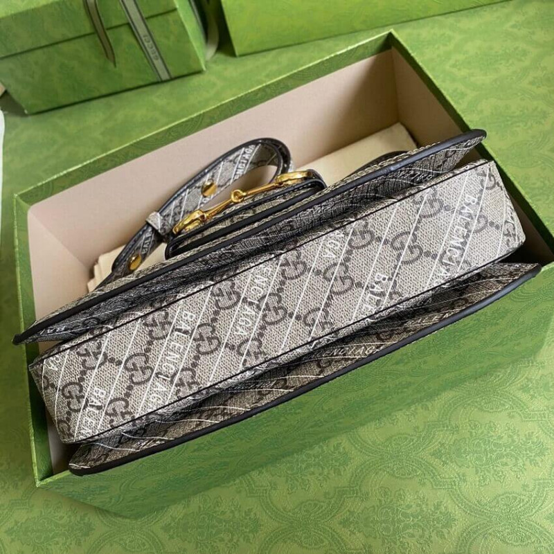 Replica Gucci X Balenciaga Horsebit 1955 Shoulder Bag 6022041:1High-quality replica
