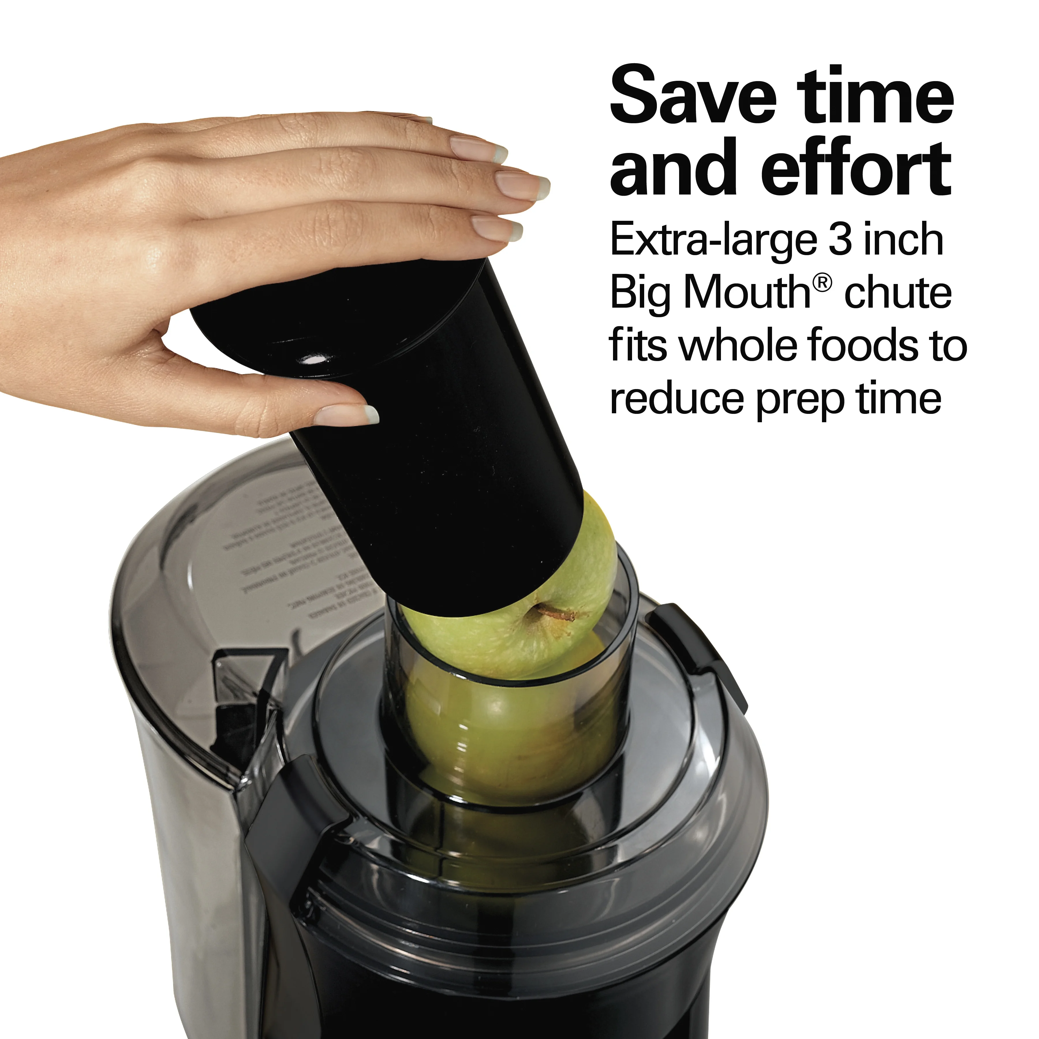 Hamilton Beach Big Mouth Pro Juicer Machine for Fruits and Vegetables with Extra Large Chute, Extractor de Jugos, Stainless Steel