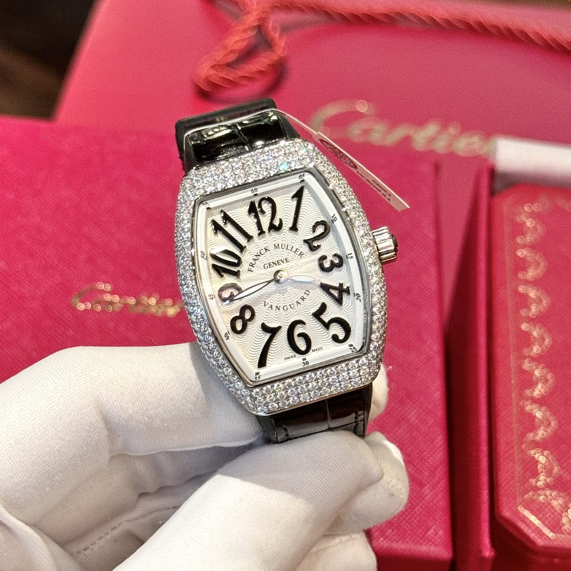 Franck Muller V32 Best Replica Watch Diamonds Moissanite Custom 36mm - Top club