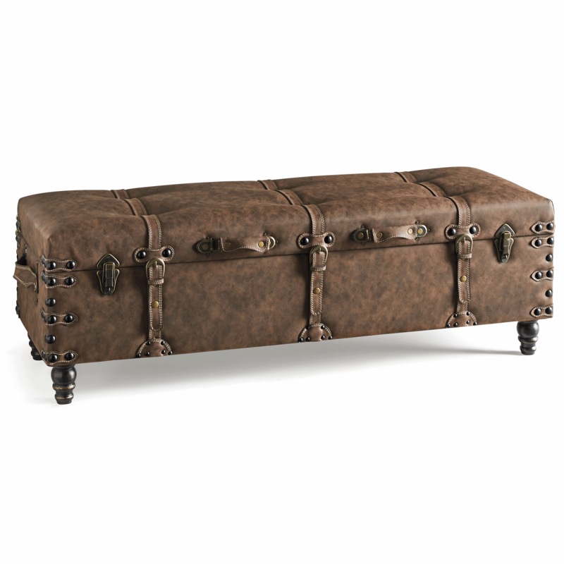 Lee Buckle Storage Bench - MIDNIGHT VELVET CATALOG