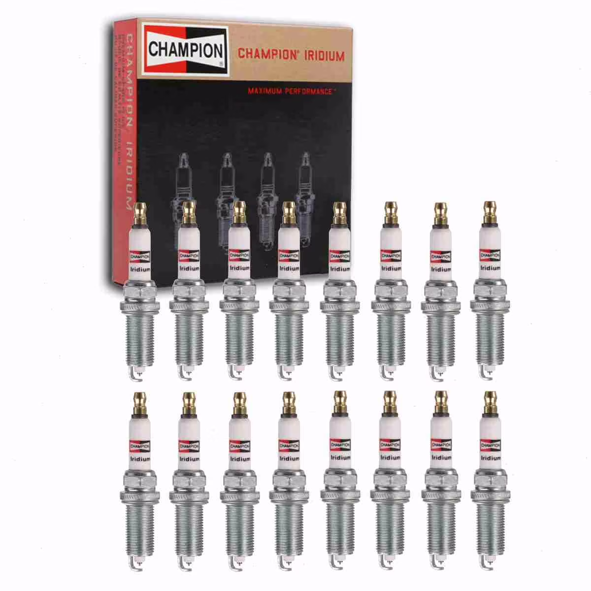 16 Pc Champion Iridium Spark Plugs Compatible with Ram 1500 5.7L V8 2011-2024 HEMI