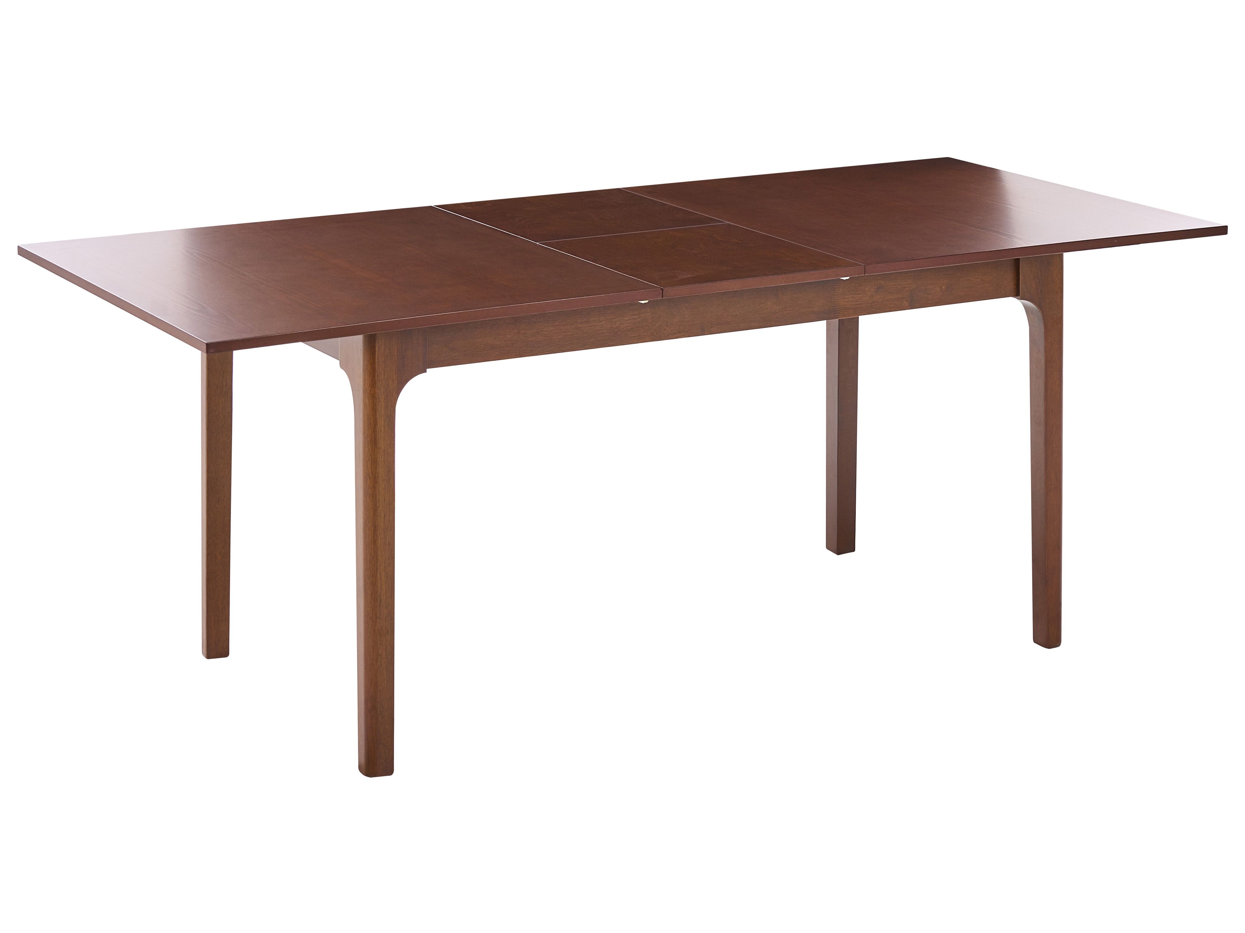 Extending Dining Table DELMAS Dark Ash Wood 160/200 cm 90 cm