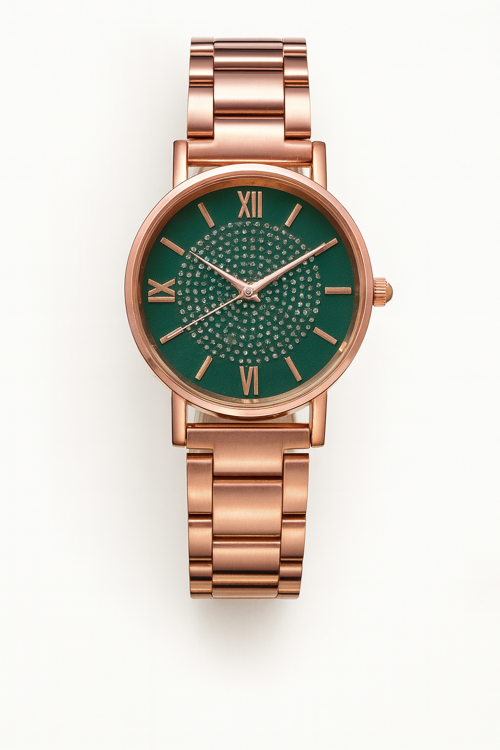 Elegant Roségouden Luxe Horloge met Diverse Wijzerplaatkleuren voor Elke Gelegenheid