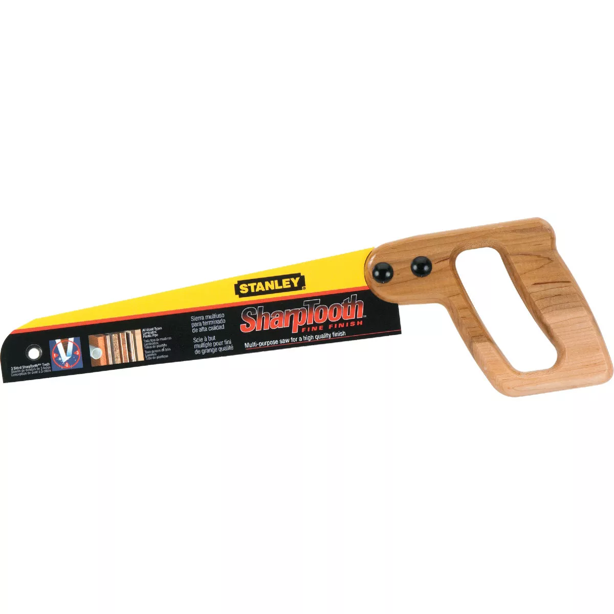 Stanley 10 In. L. Blade 12 PPI Maple Handle Hand Saw