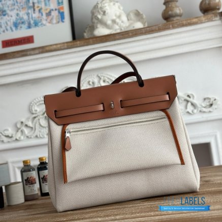 Hermès Herbag Zip 31 Bag | 31x25x10 cm | Luxury Canvas & Leather Shoulder Bag for Women | Spacious Everyday Hermès Tote1:1High-quality replica