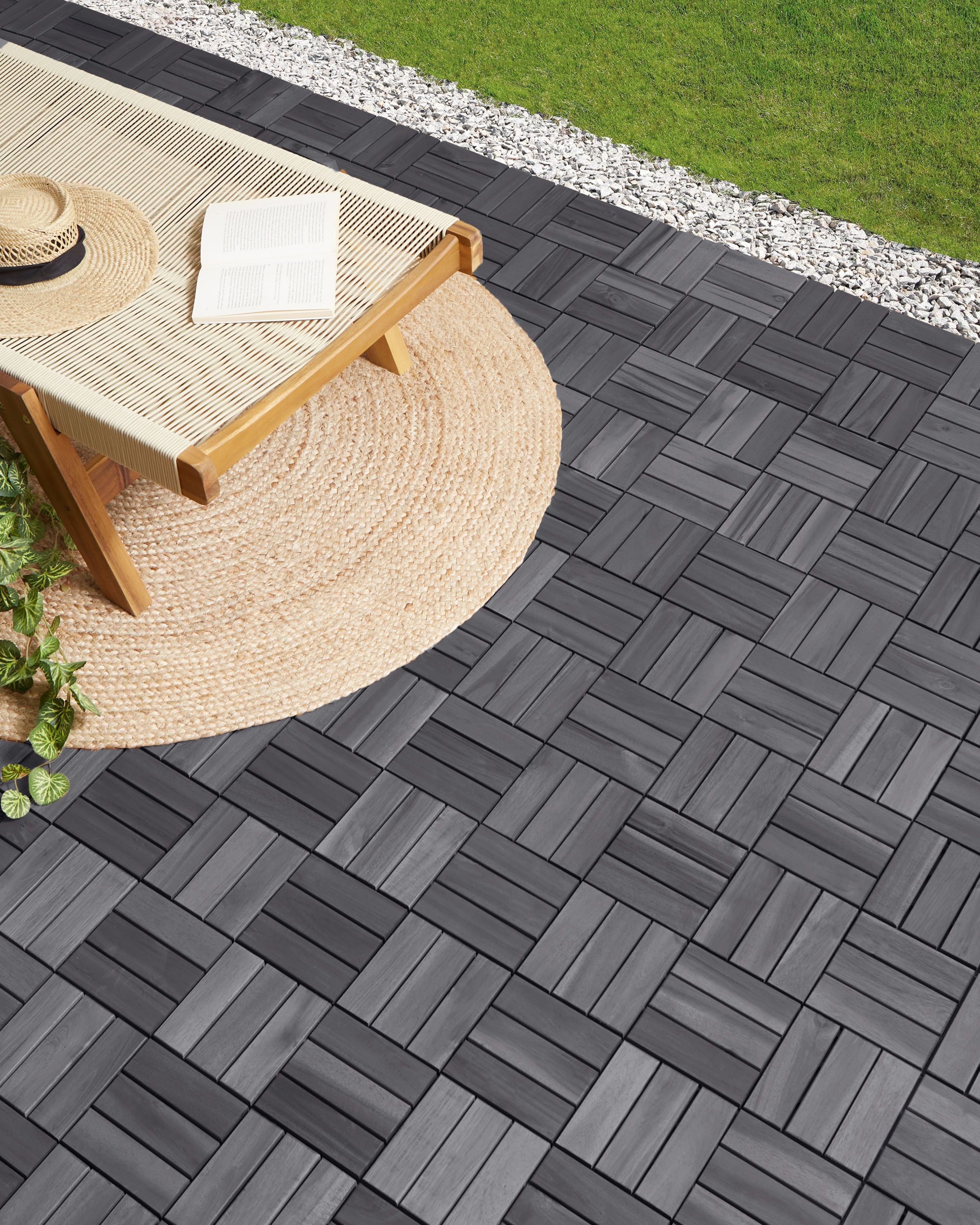 Outdoor Flooring ACERENZA Certified Acacia Wood Grey