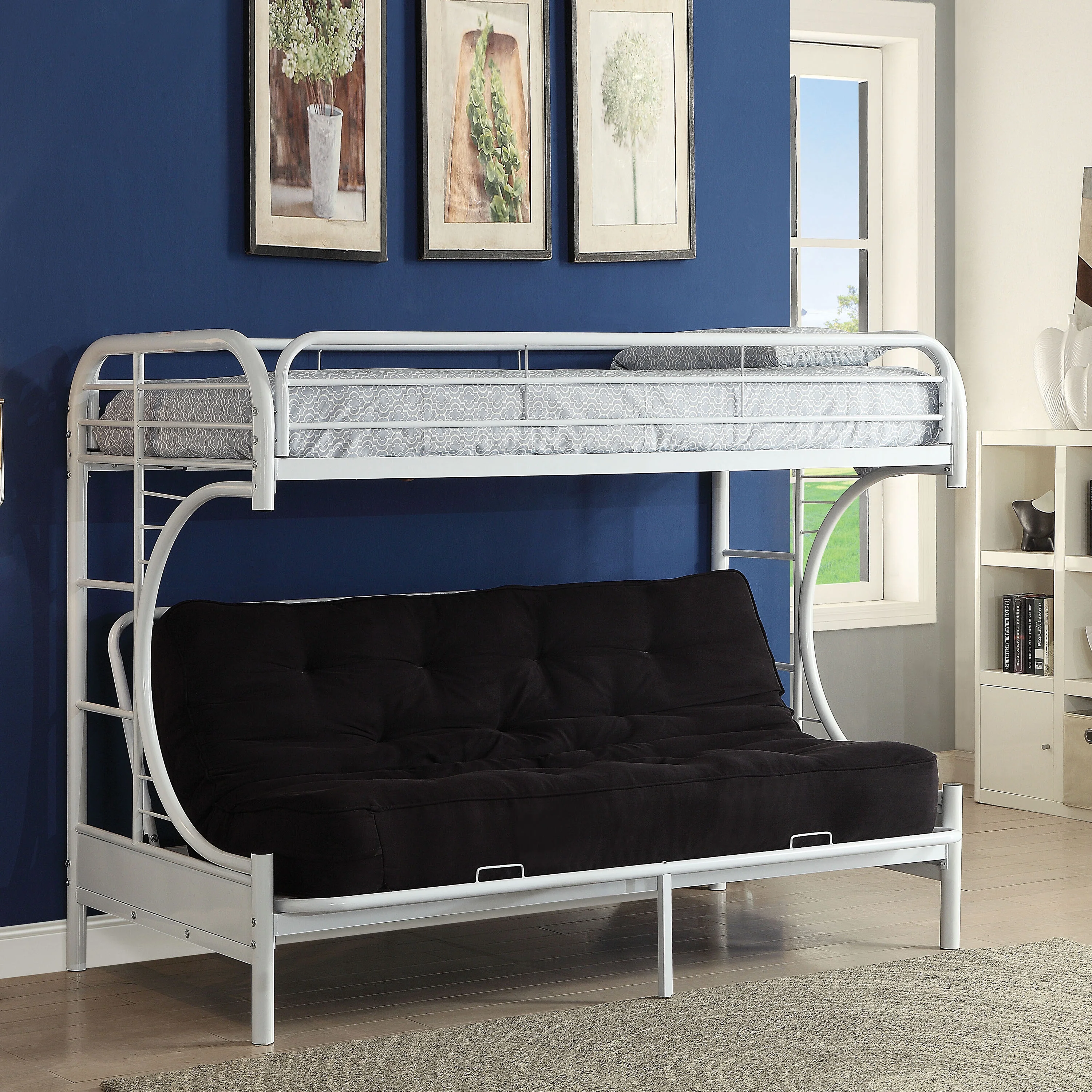 ACME Eclipse Twin XL Over Queen Bunkbed in White - Image 8
