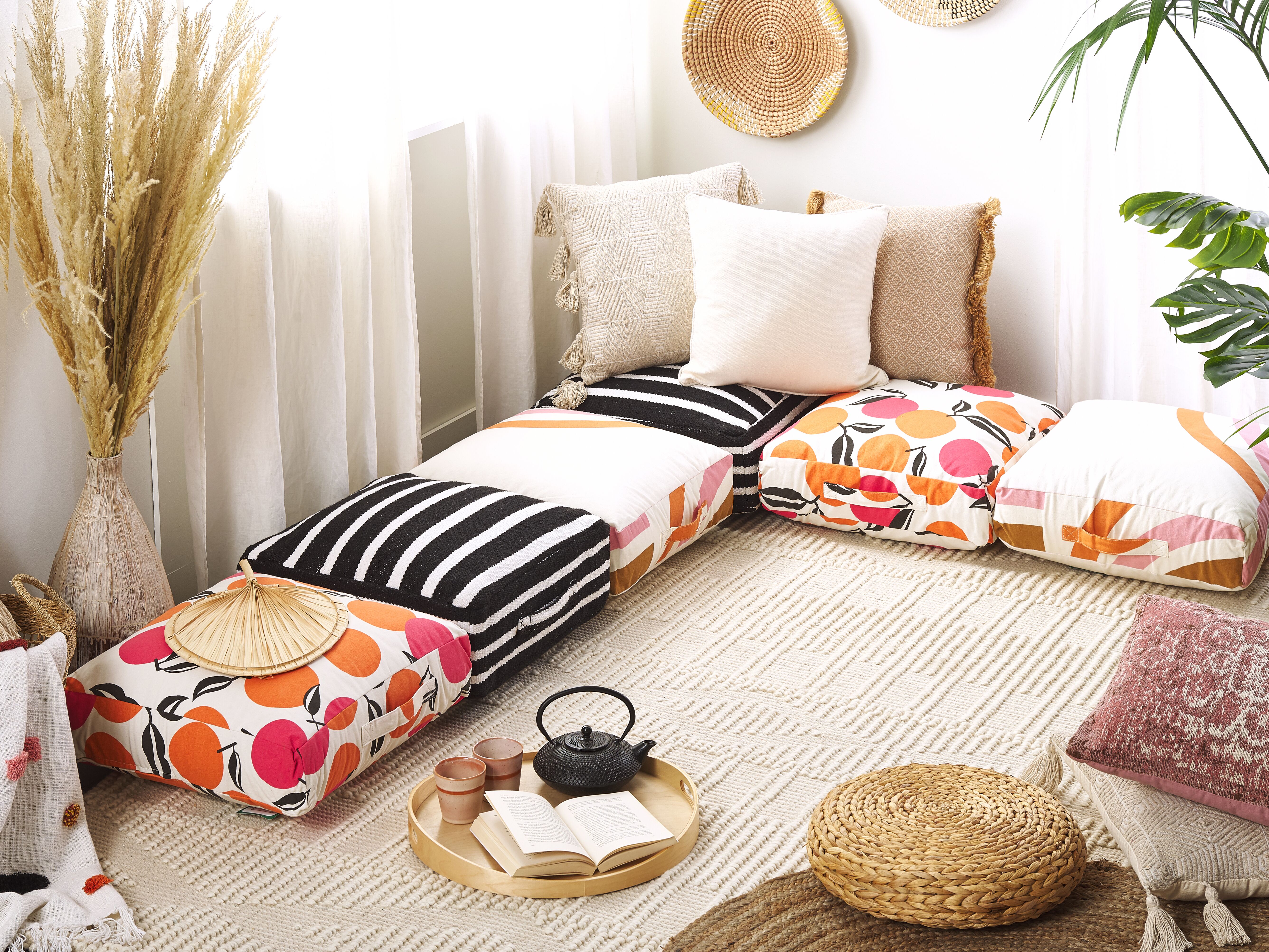 Pouffe SETTAT Cotton Black