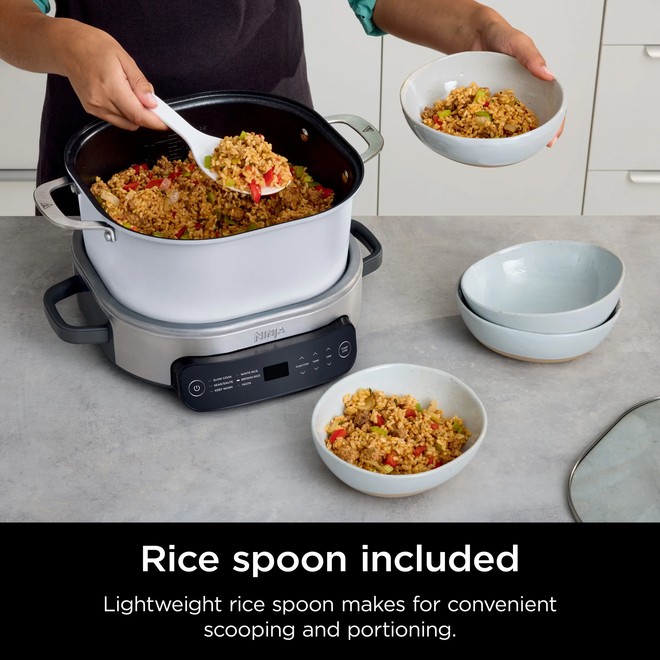 Ninja Foodi 6.5 qt Everyday PossibleCooker, Stainless Steel/White, Multi Cooker, Slow Cooker, MC1100 - Image 8