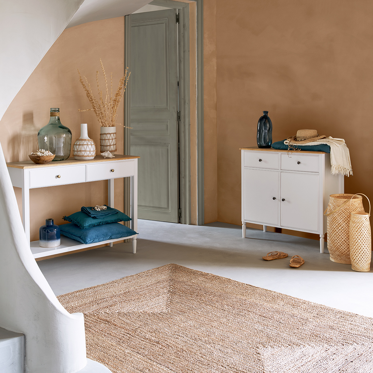 Console "Solen" White, L.110 cm