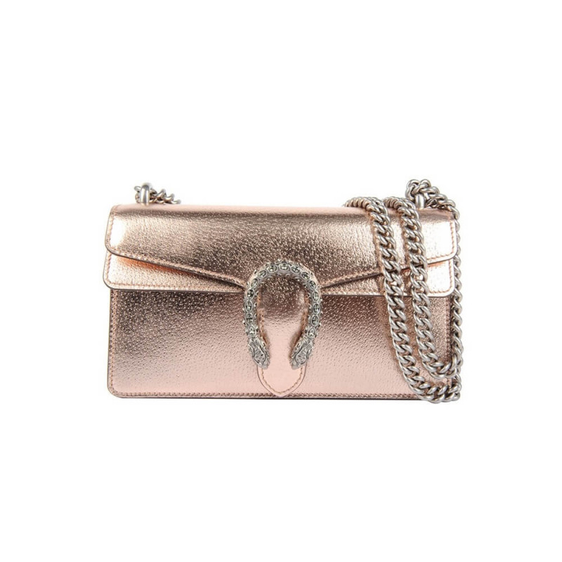 Replica Gucci Dionysus Small Shoulder Bag In Rose Gold Lame Leather 4996231:1High-quality replica