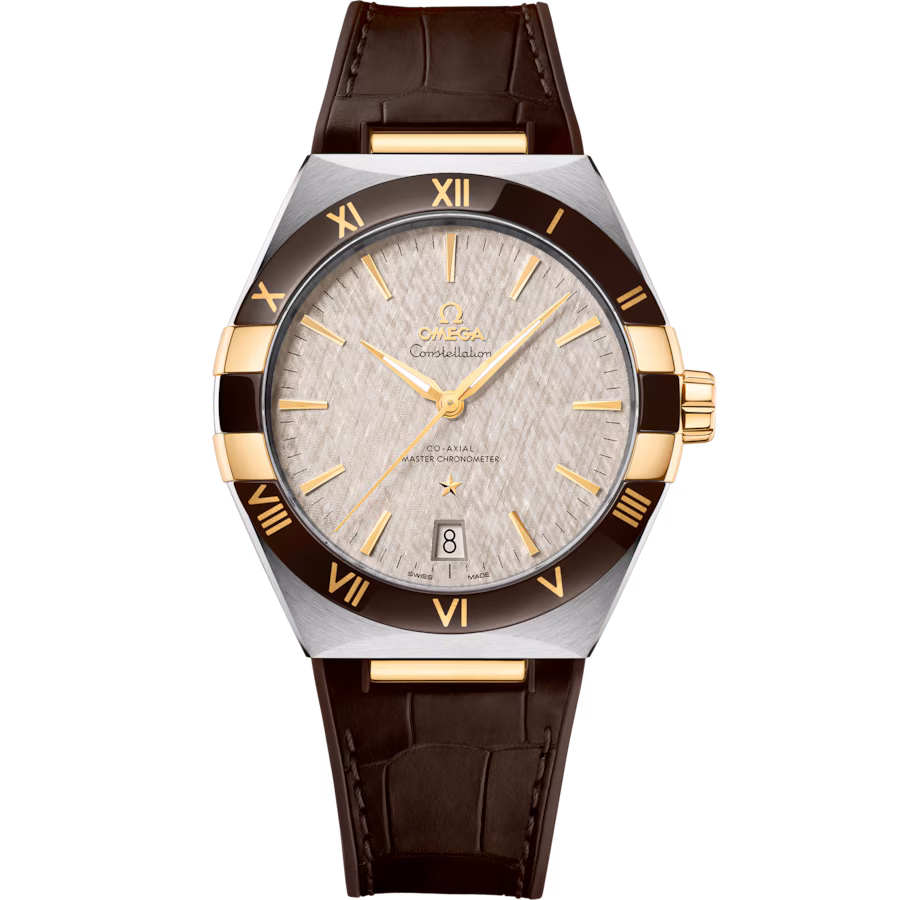 Constellation 41 mm, steel ? yellow gold on leather strap(1:1 replica) - Top club