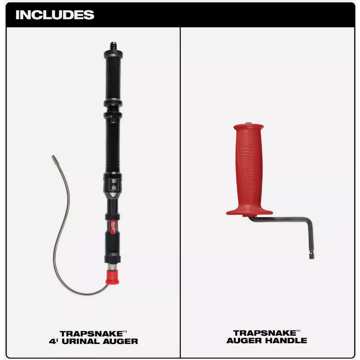 Milwaukee TRAPSNAKE 4 Ft. Urinal Auger