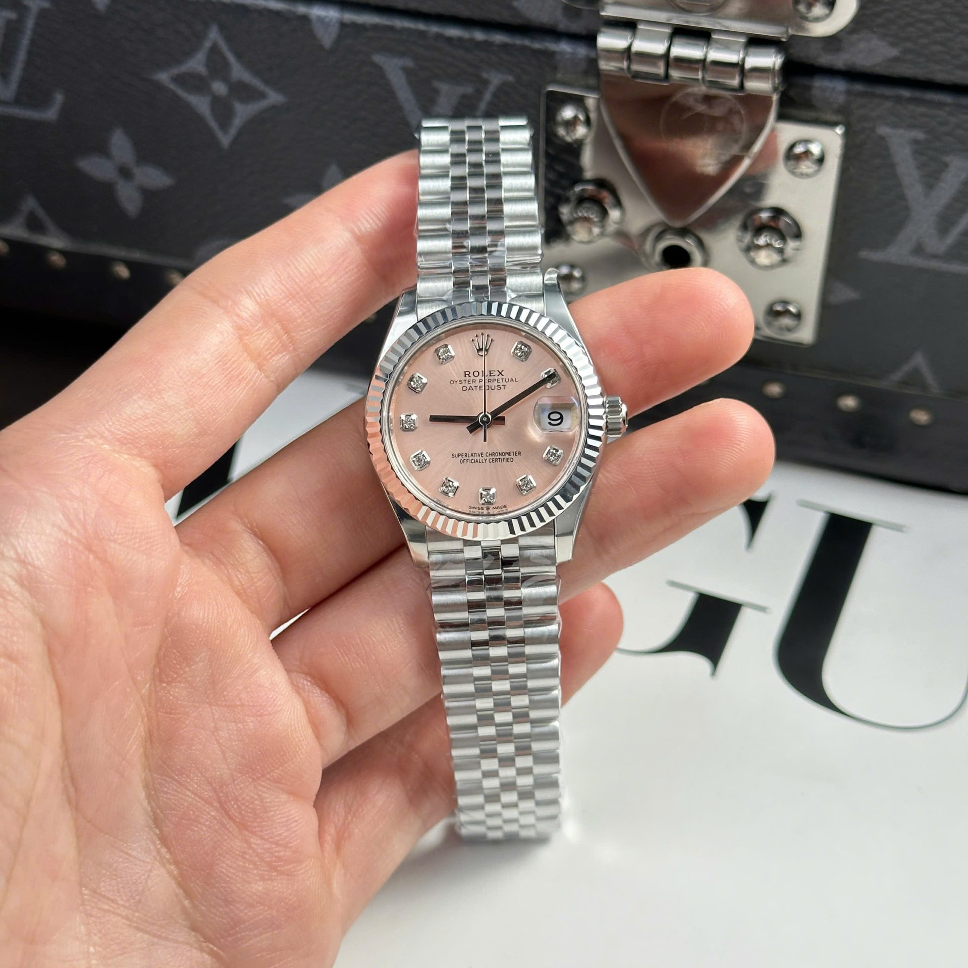 Rolex DateJust Replica Watch Dial Pink Jubilee Strap THB Factory 31mm - Top club
