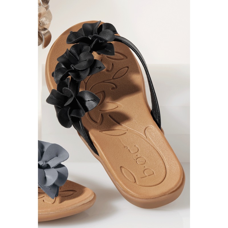 B.O.C. Hensley 3D Floral Thong by Born - MIDNIGHT VELVET CATALOG