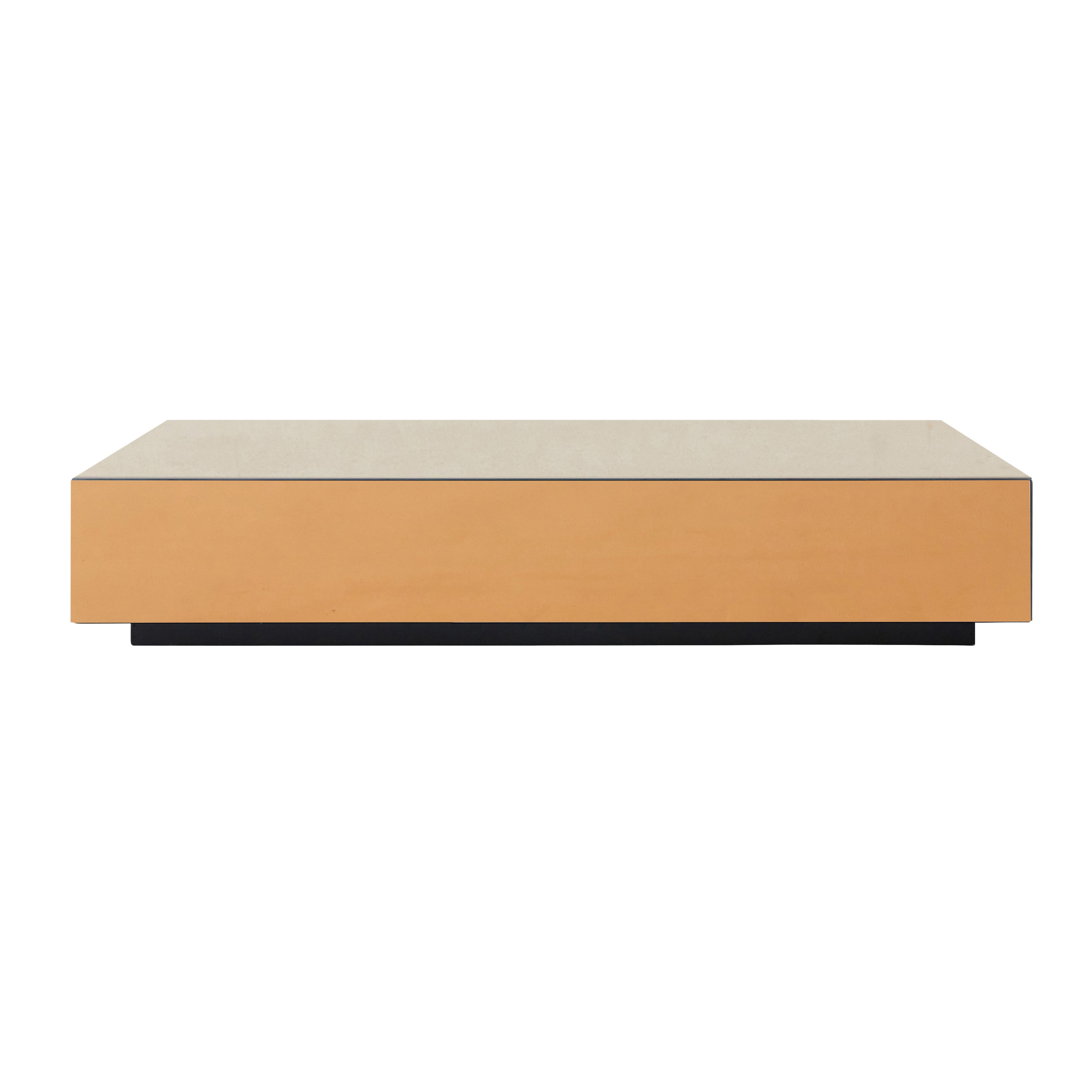 HKliving Mirror Block Salontafel - Smokey Brown