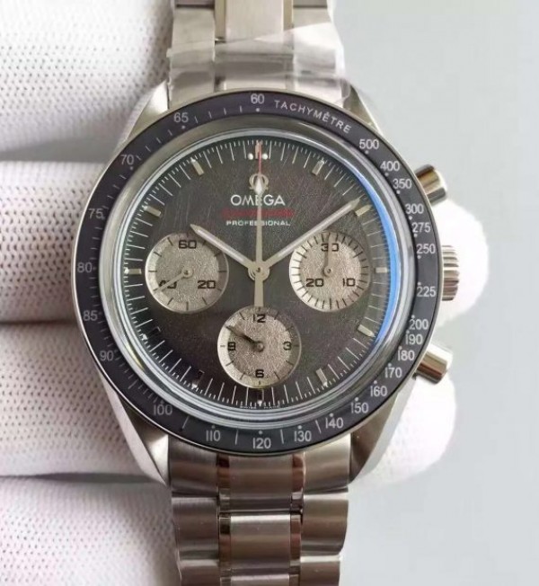 Replica Omega Speedmaster Apollo 17 40th anniversary Gray Dial SS Bracelet Manual Winding - Top club