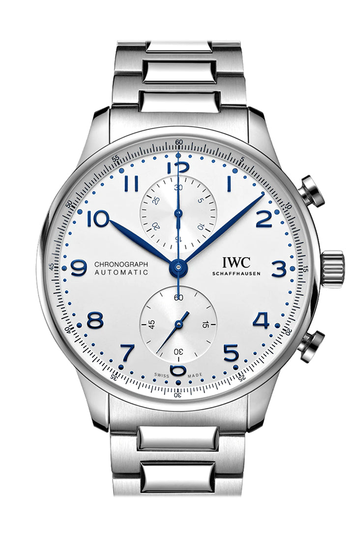 IWC Portuguese Silver Dial Stainless steel Watch IW371617(1:1 replica) - Top club