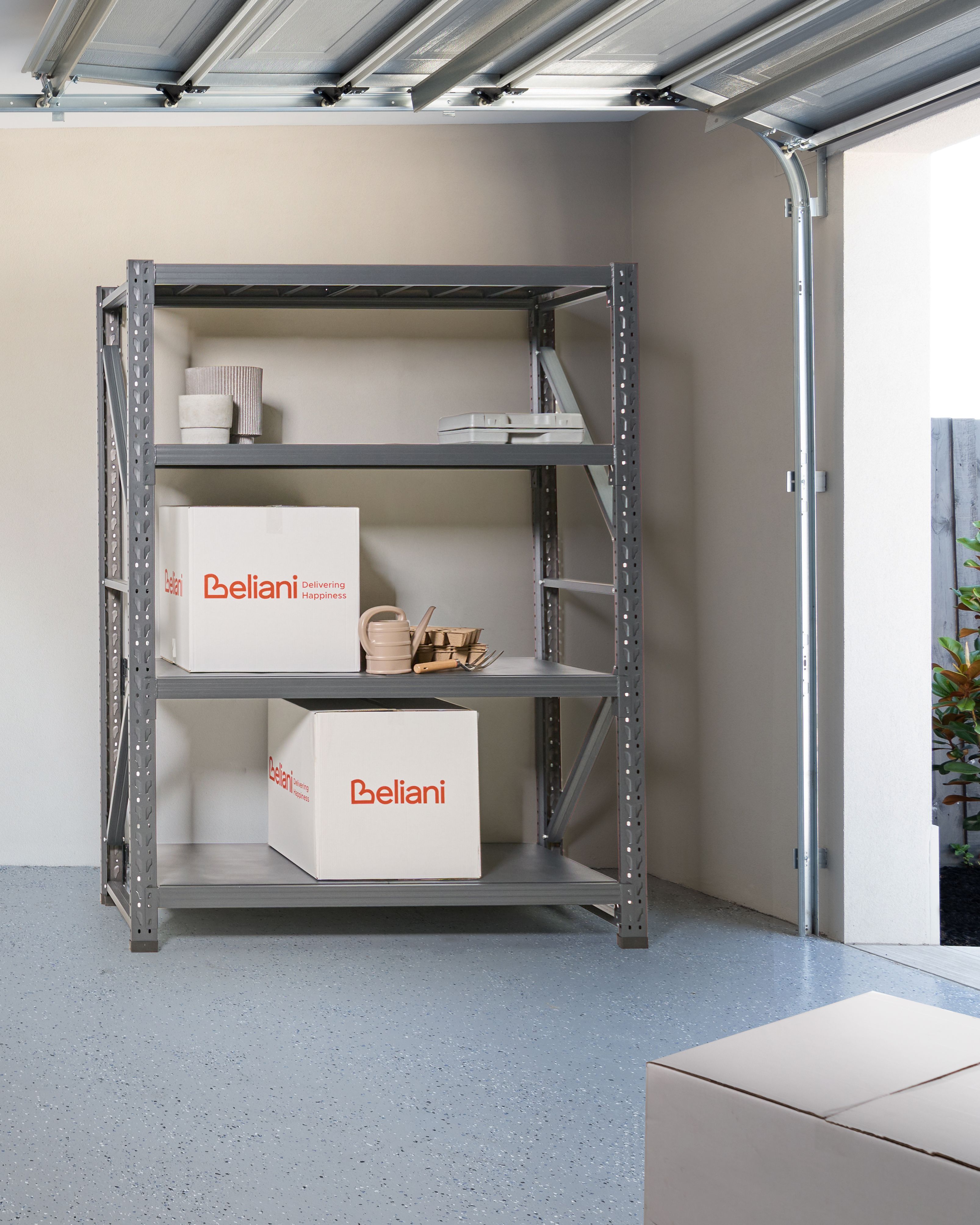 Garage Shelving FIUGGI Metal 150 cm 60 cm Black
