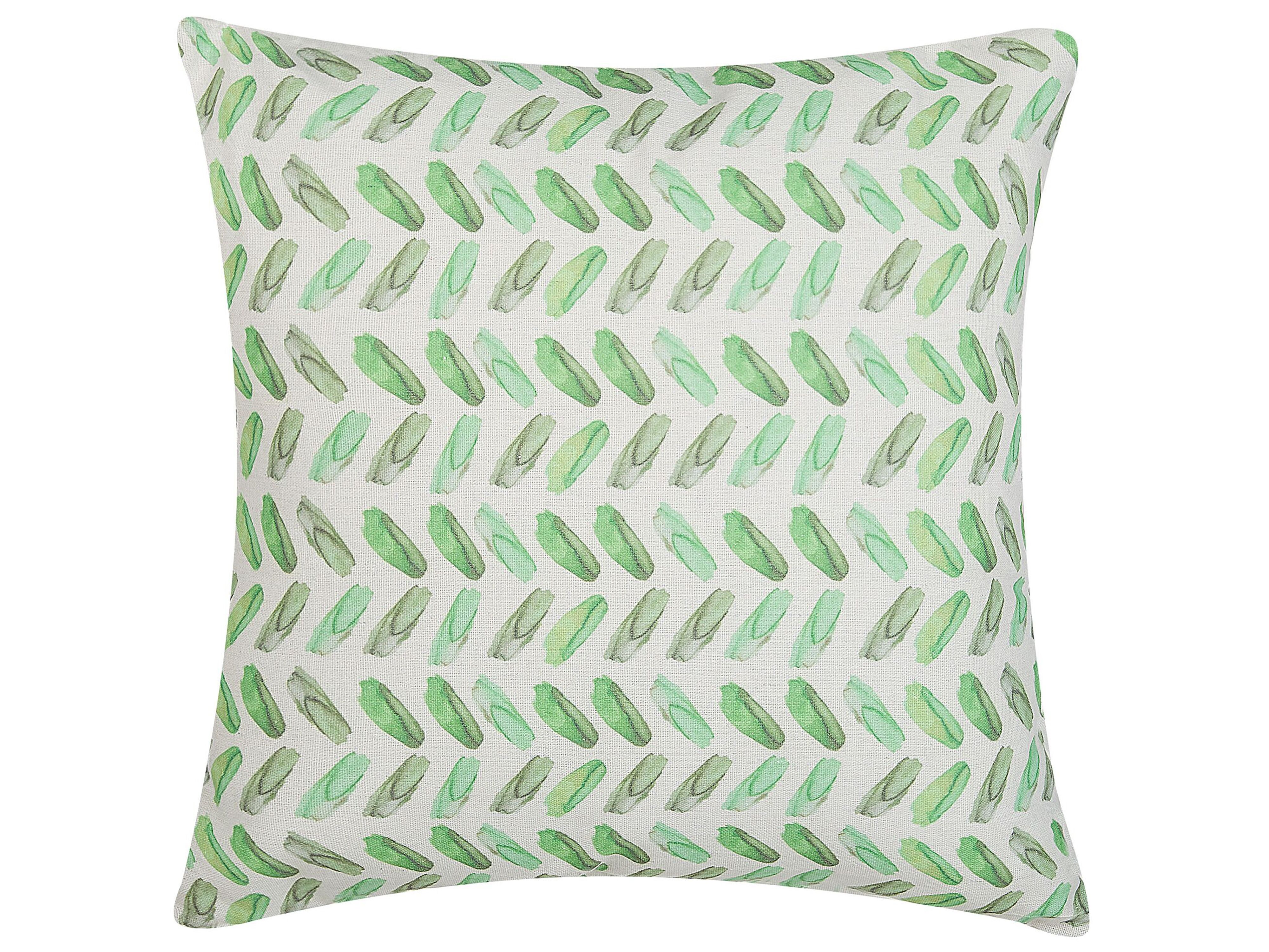 Throw Cushion PRUNUS 45 x 45 cm Green Abstract Pattern