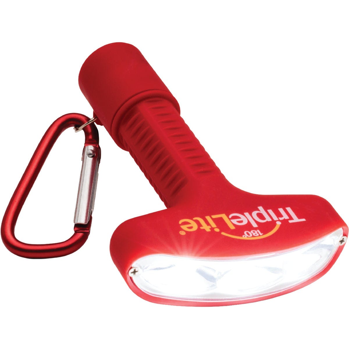 TripleLite 50 Lm. Red 180 Deg Mini LED Flashlight with Carabiner