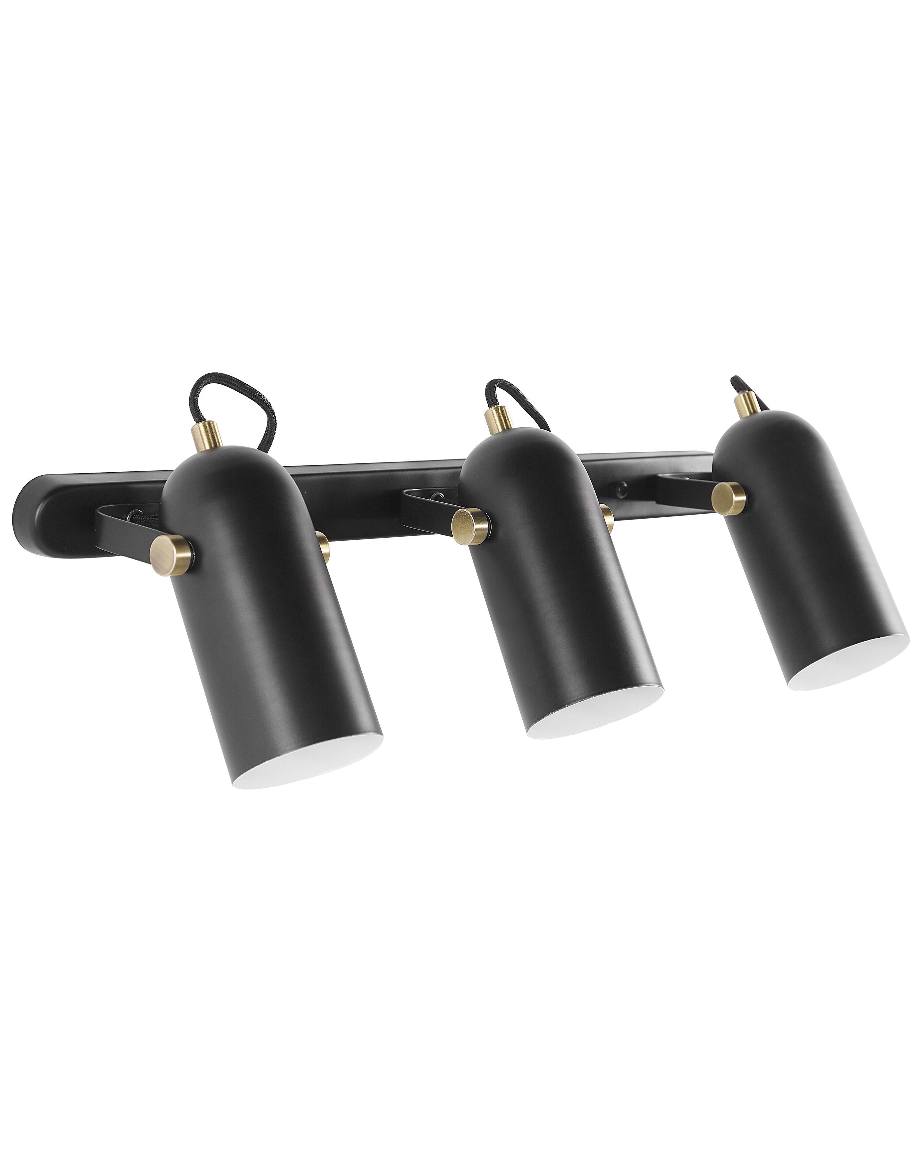 3 Light Spotlight TYRIA Adjustable Metal Black