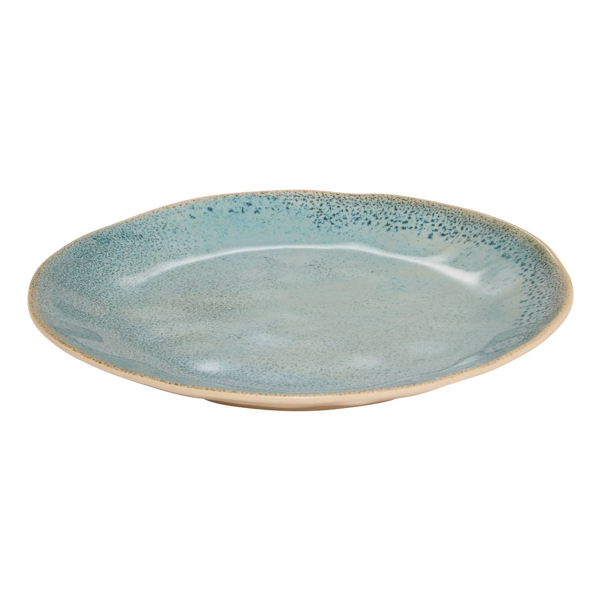 Flat plate "Pia" D.28 cm, Blue