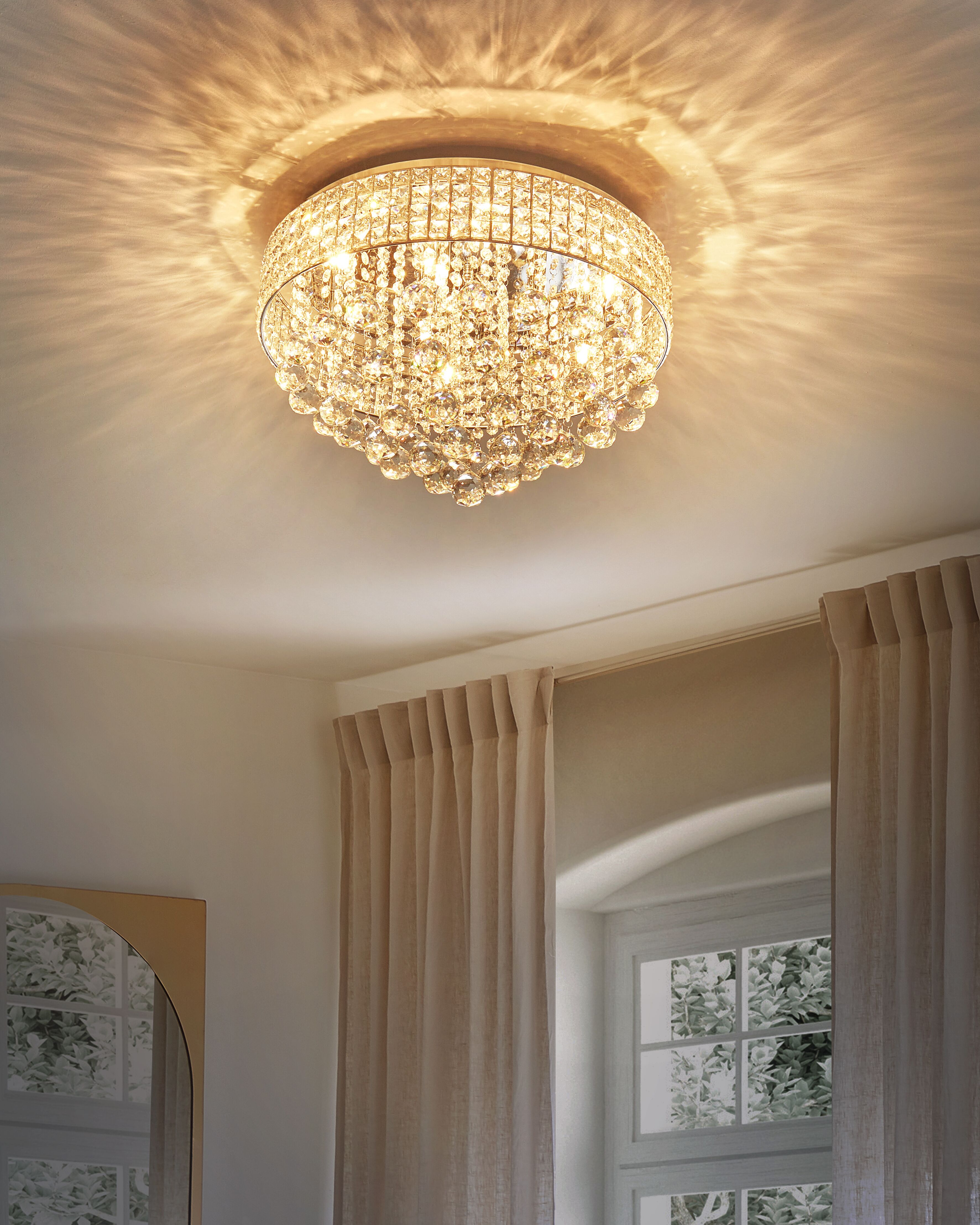 Chandelier CEDEIRA Crystal Silver