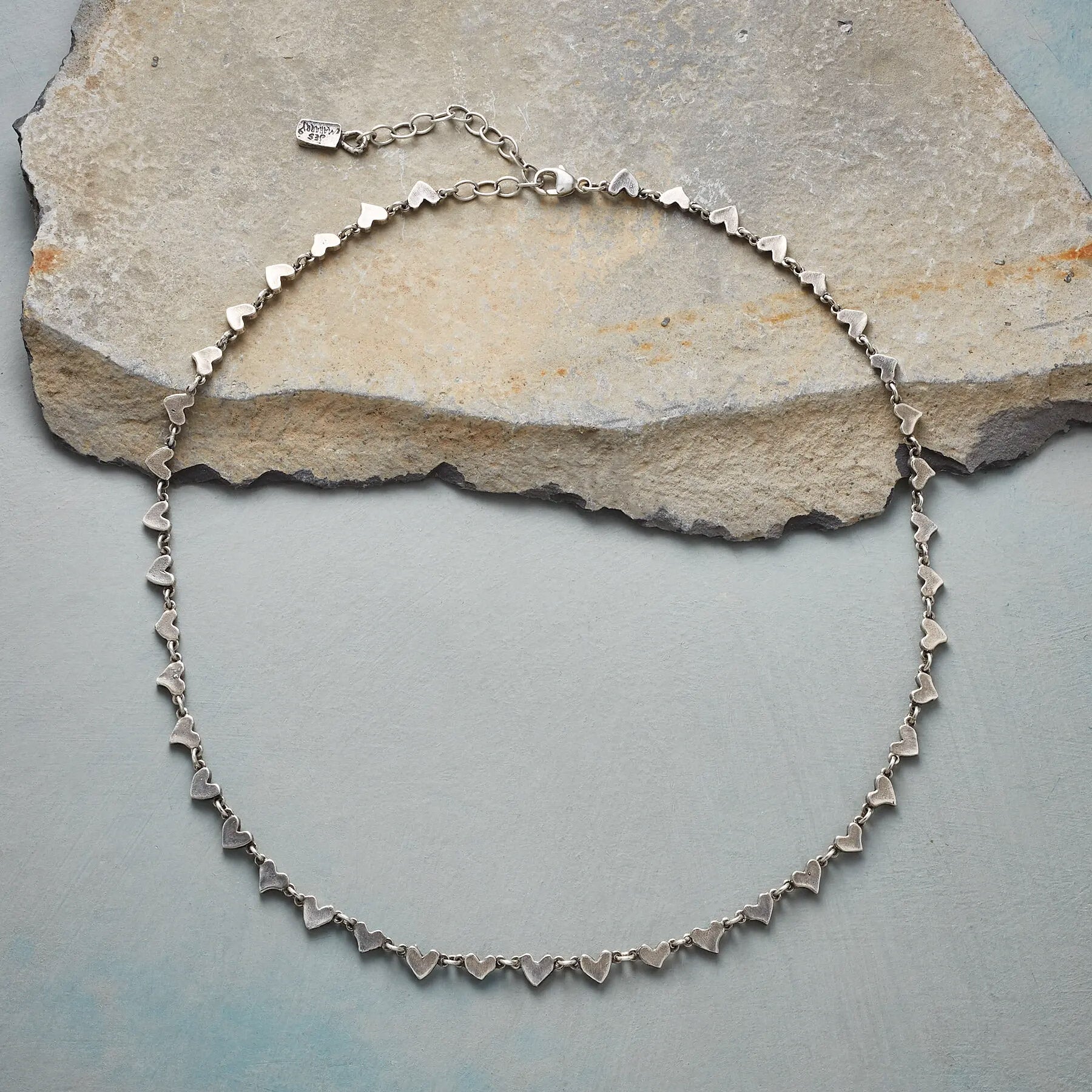 Sterling Chain Of Hearts Necklace - Sundance Clothing