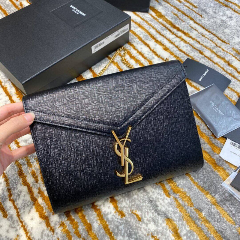 Replica Ysl Saint Laurent Cassandra Wallet On Chain In Grain Leather 5823341:1High-quality replica