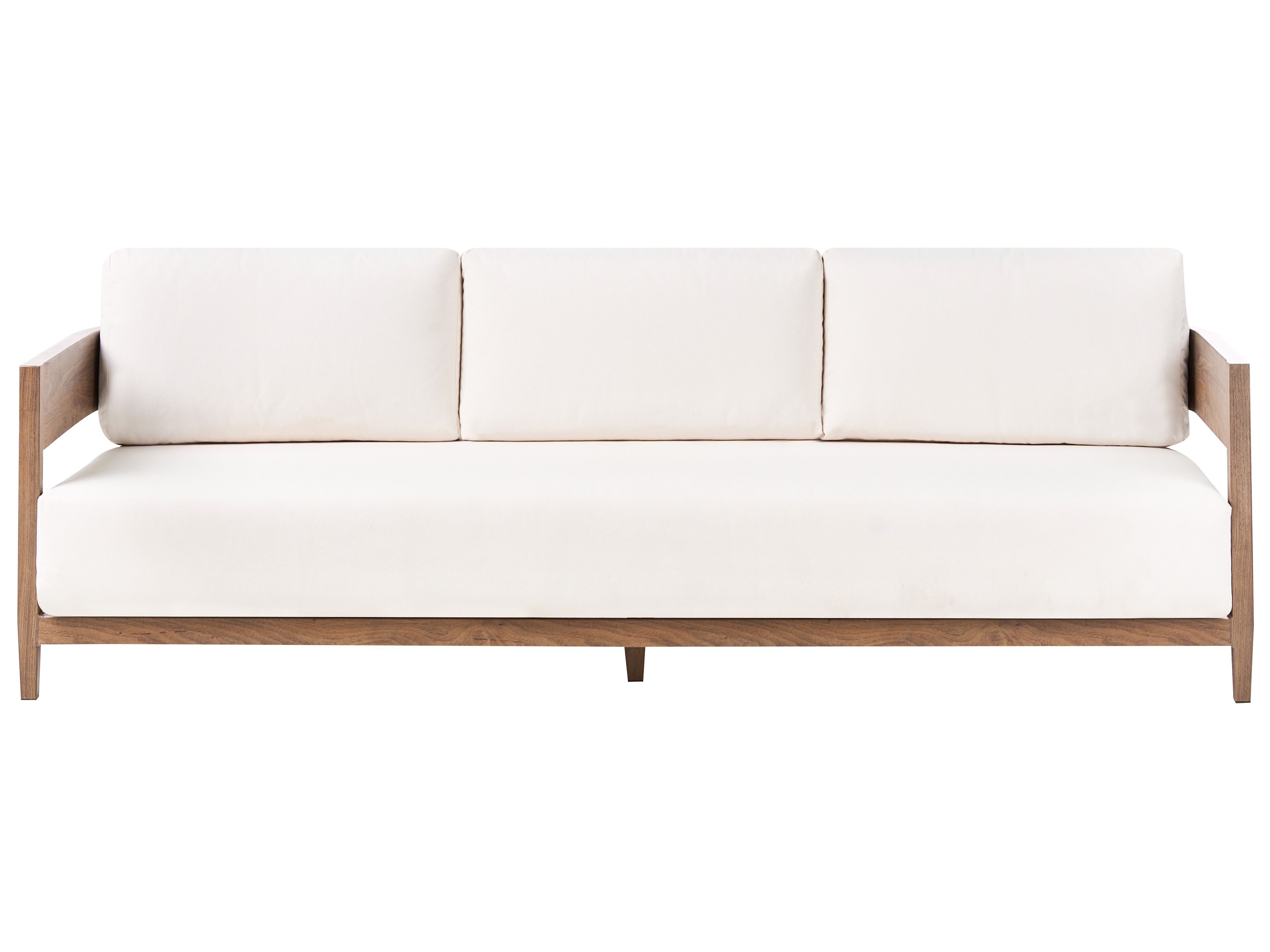 Garden Sofa 3 Seater SAMPIERI Metal Brown