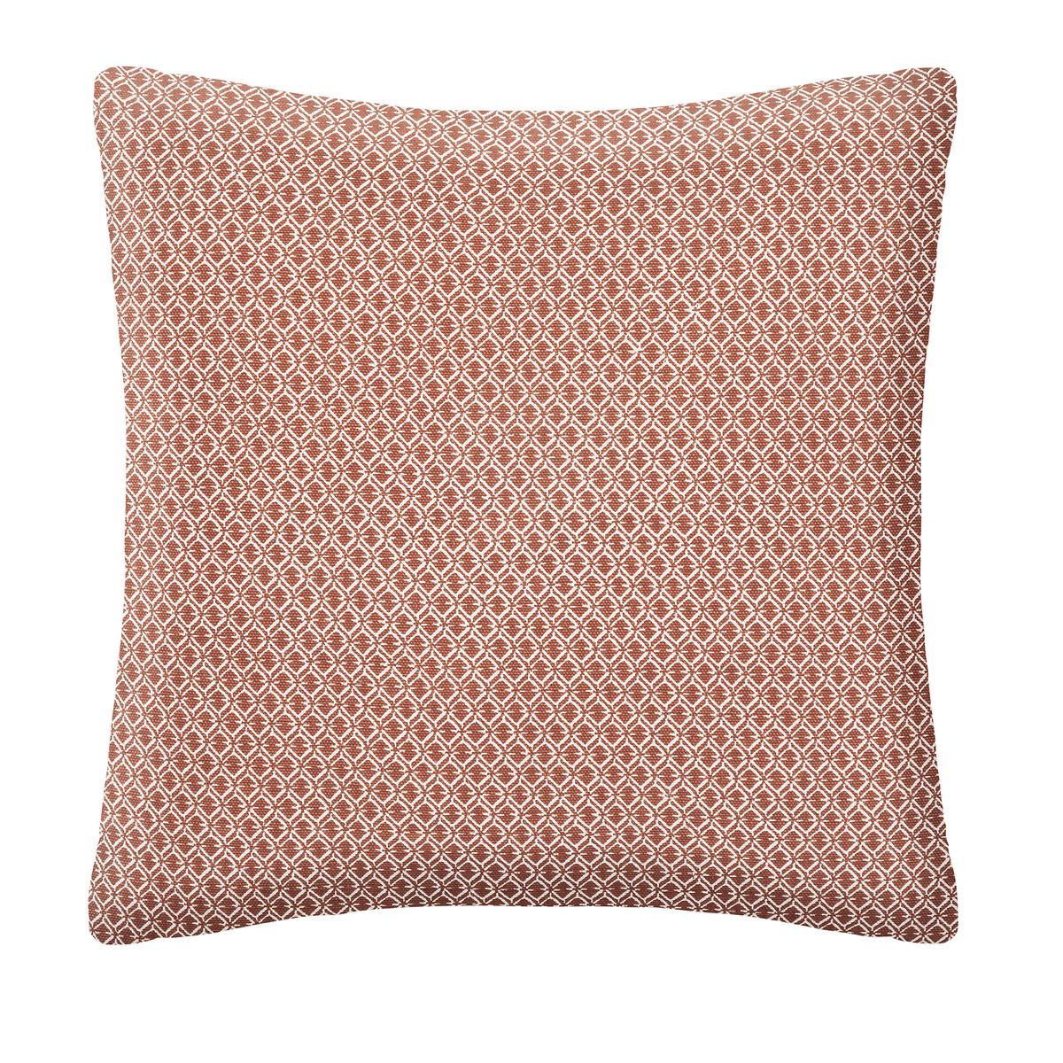 Printed cushion "Otto" Terracotta pink, 38x38 cm
