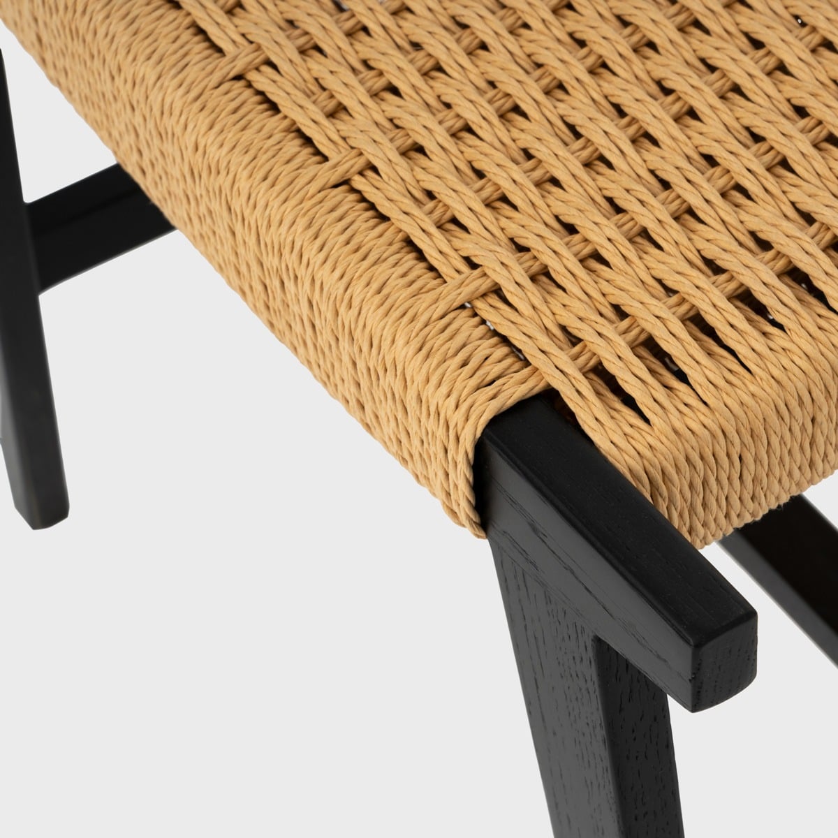 Taboret NOVUM drewniany dębowy naturalny 52x34x42 cm