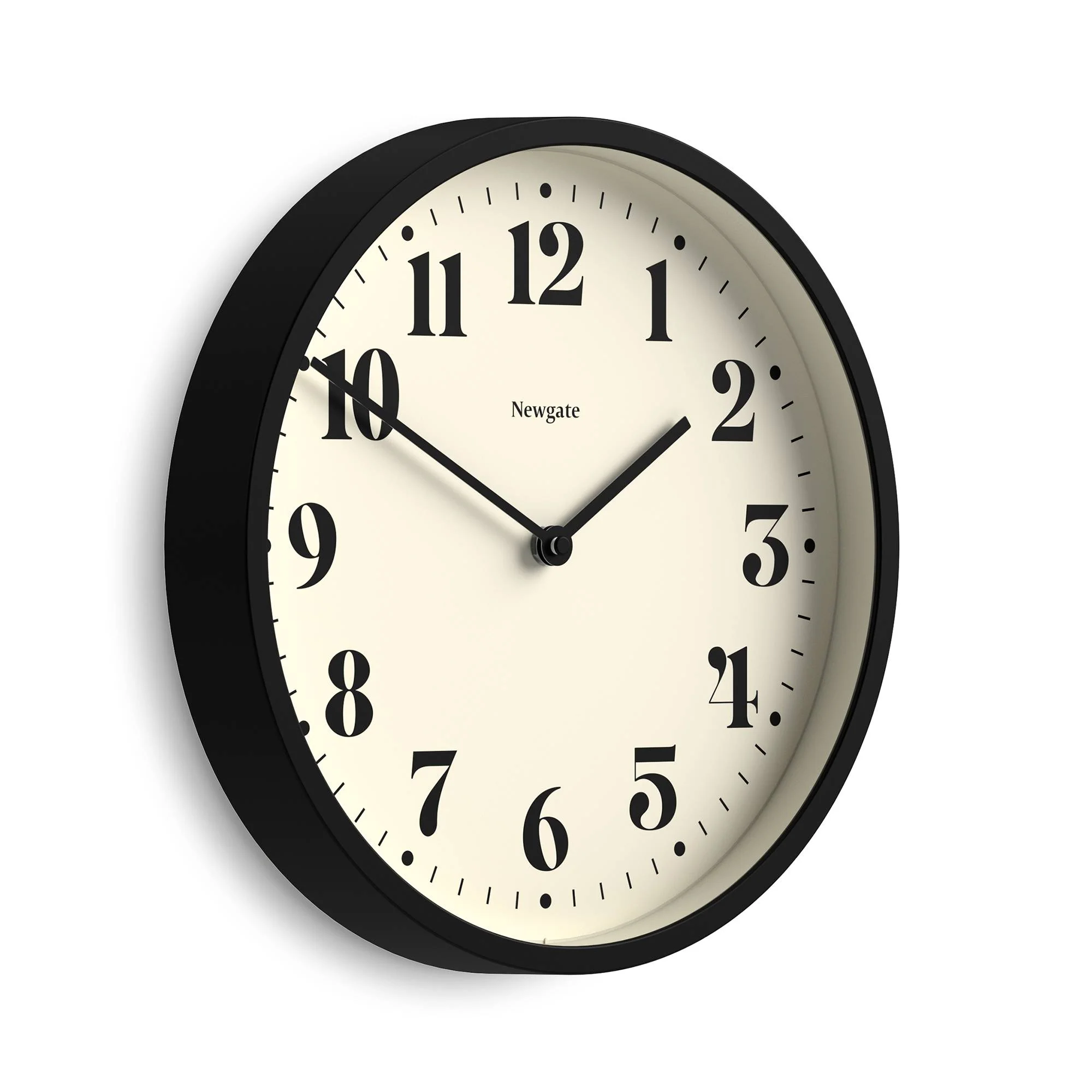 Newgate Number Four wall clock in black