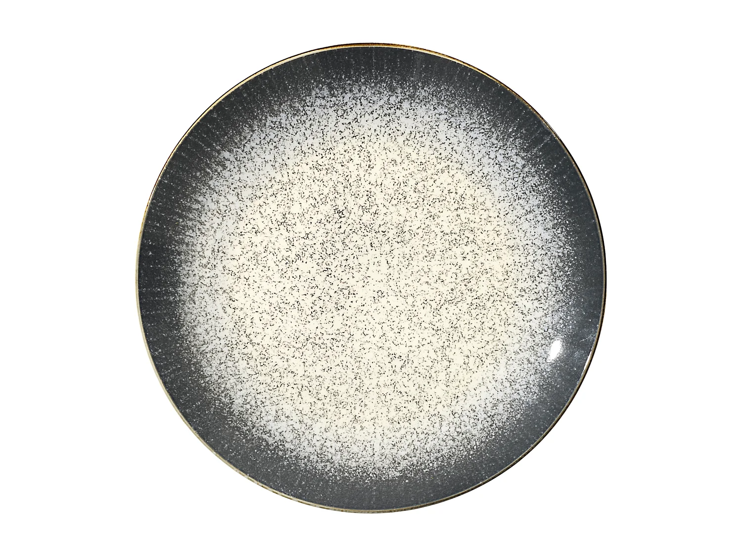 Service de Vaisselle - HOME DECO FACTORY - ELYSIA - 12 Pièces - Blanc et Gris
