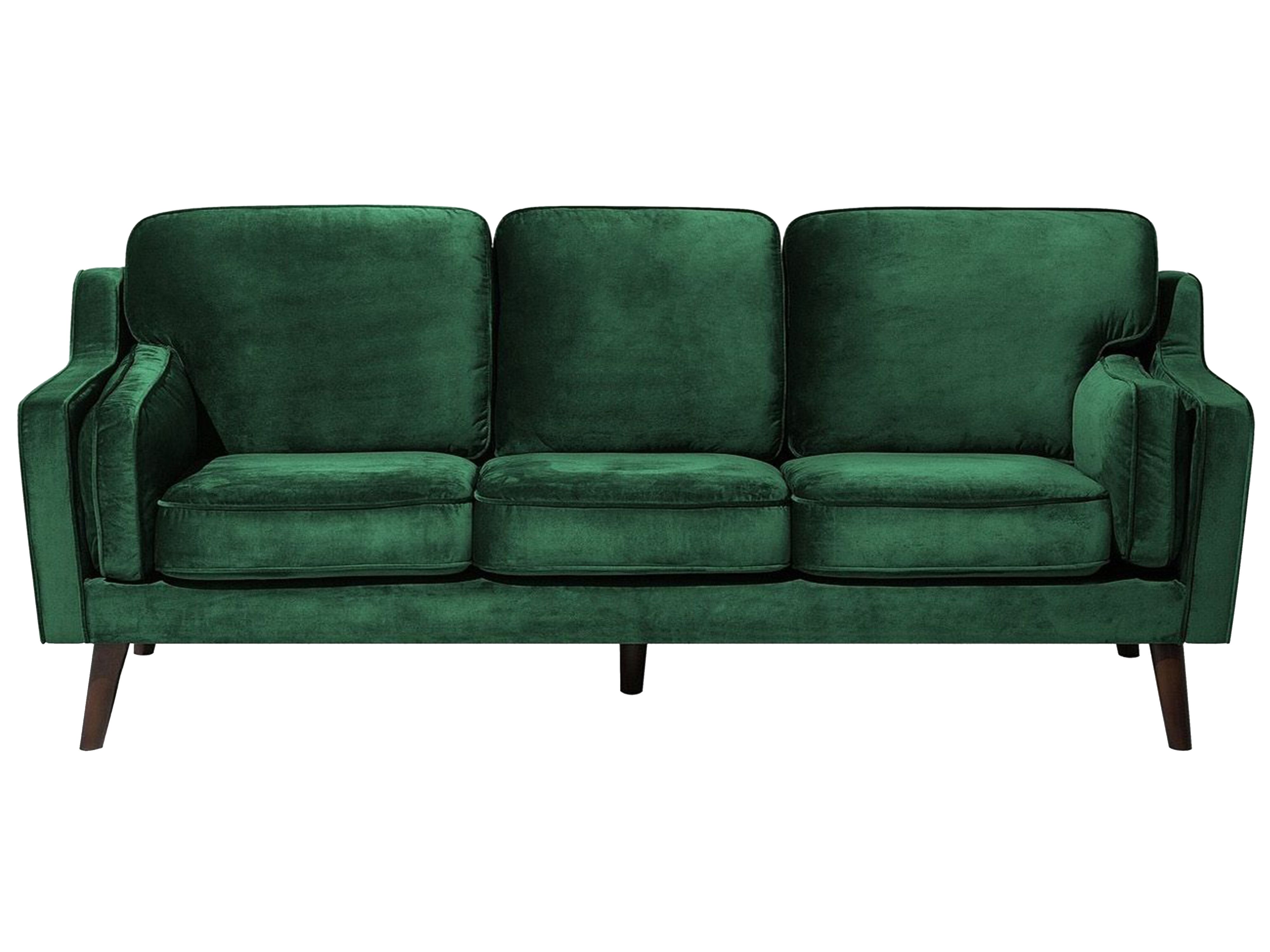 Sofa 3 Seater LOKKA Velvet Emerald Green