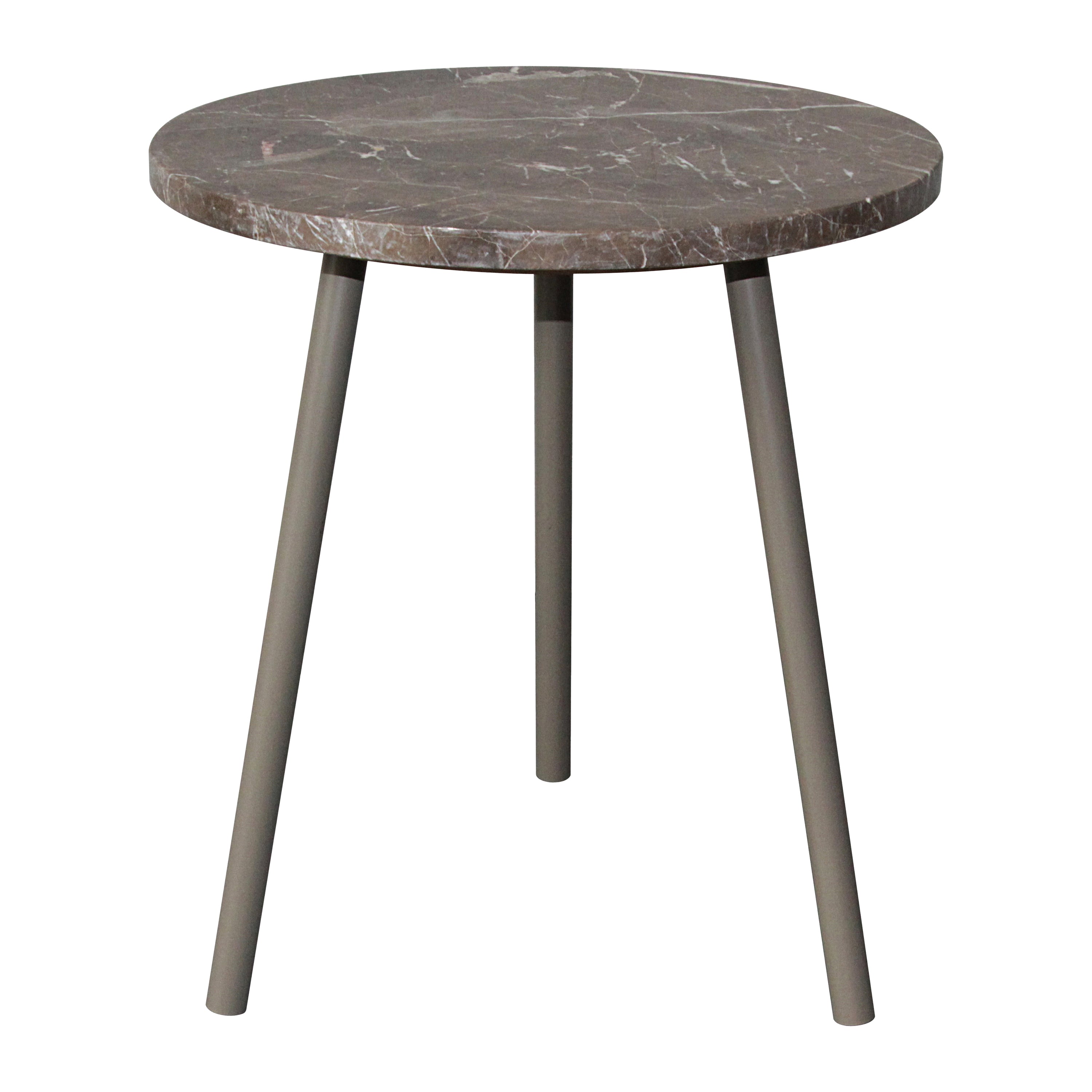 Blokker Vein Bijzettafel H 45 x Ø 40 cm - Bruin