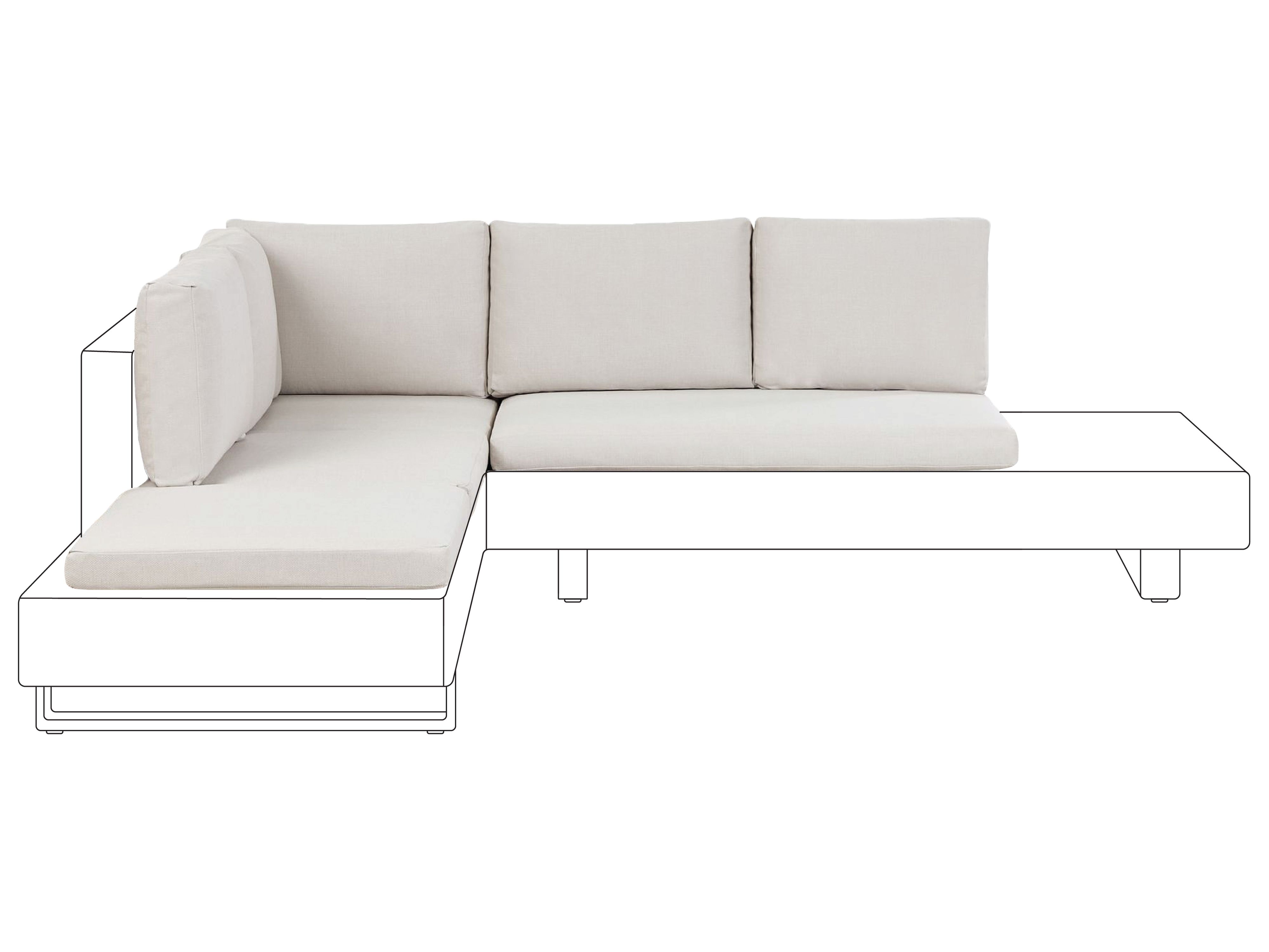 Outdoor Cushion Cover Set LANCIANO Off-White