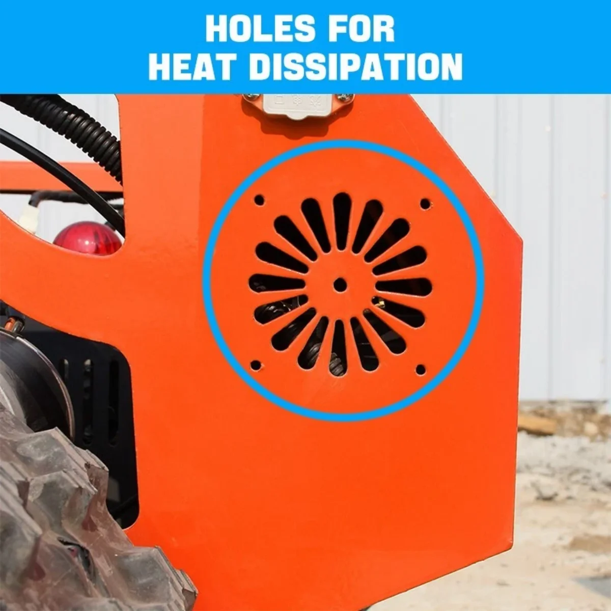 MachPro 300 lbs 9 HP Orange Remote Control Lawn, Mower Manganese Steel Blade, Adjustable Cutting Height, Speed, All Terrain Cordless Grass Cutter - Image 7