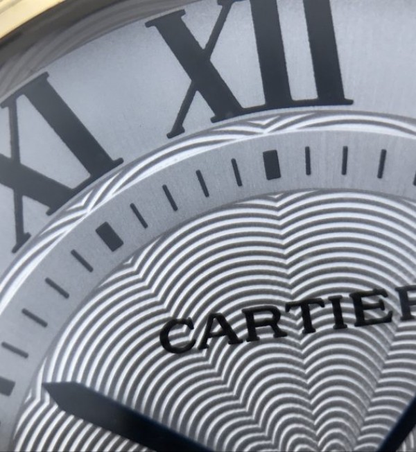 Replica Cartier Ballon Bleu De Cartier Chrono 47mm YG White Dial Leather Strap A8101 - Top club