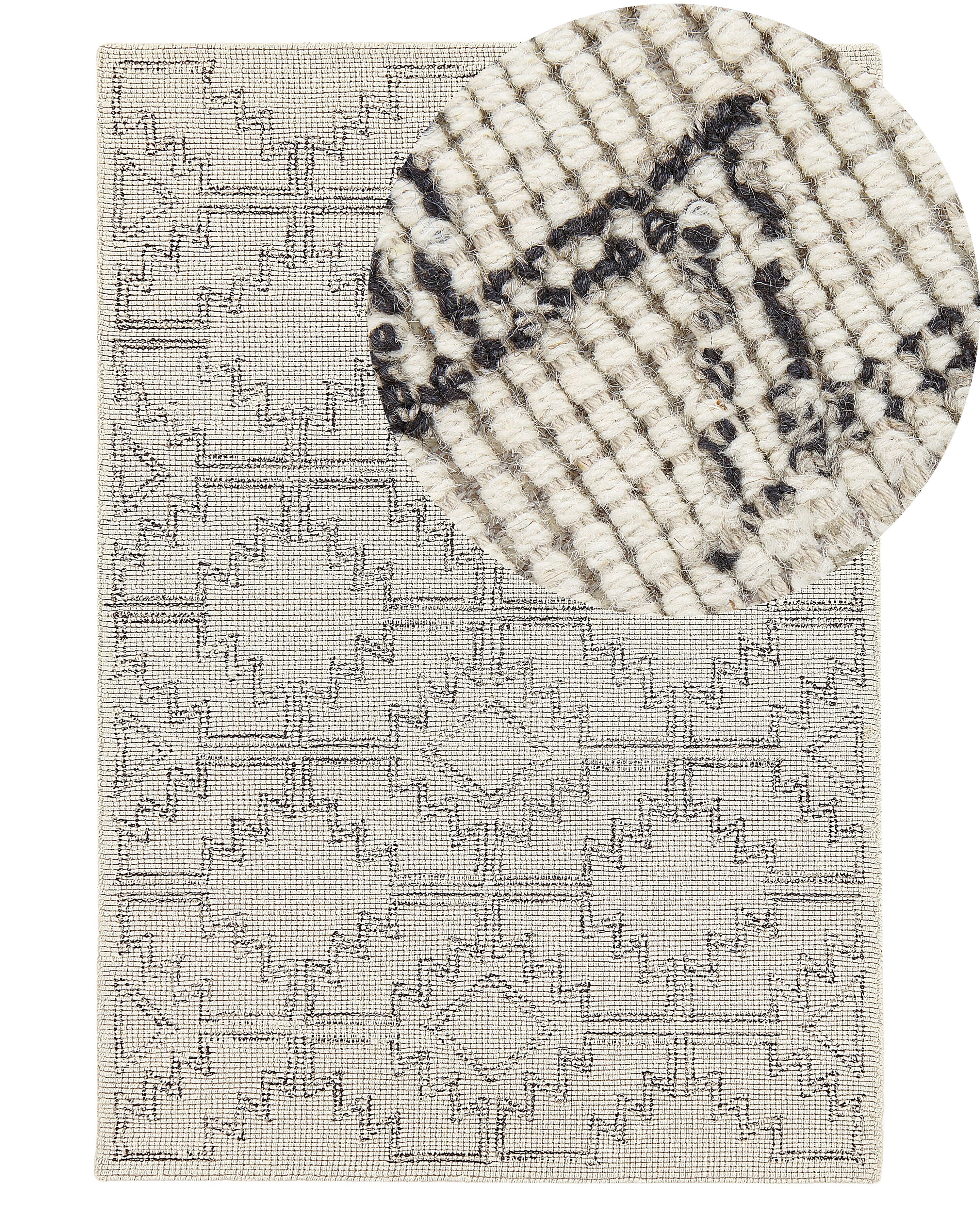 Rug URLA Beige 140 x 200 cm Wool