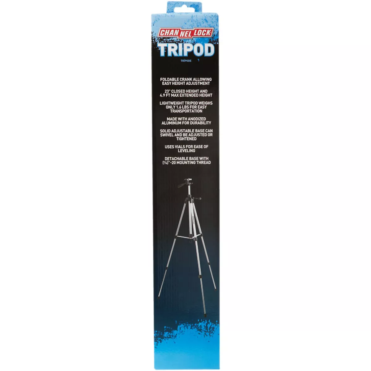 Channellock Laser Level Tripod with Tilting Head