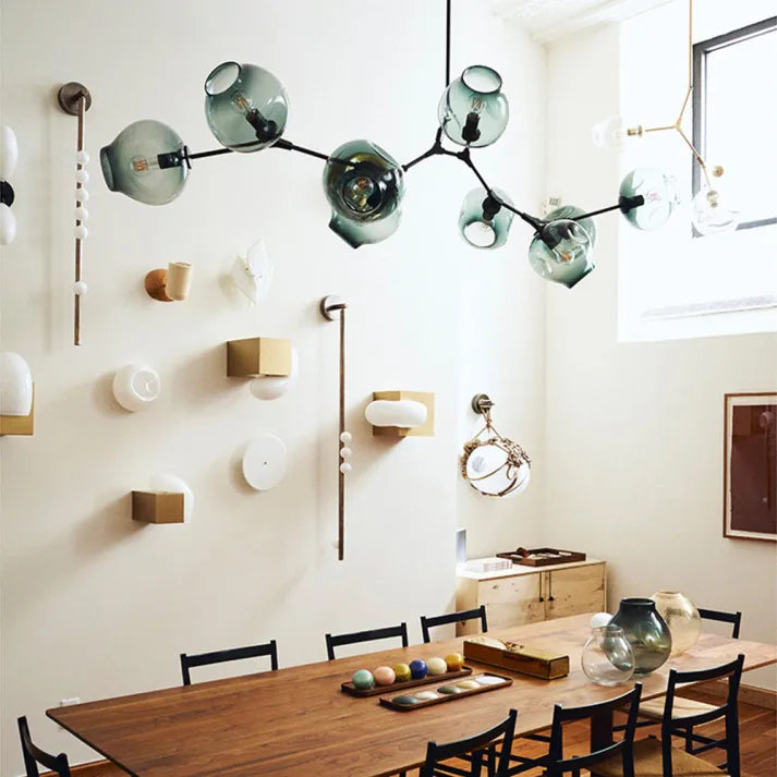 Sputnik Hanglamp met Glazen Bubbels - moderne uitstraling - unieke bubbels - sfeervolle verlichting -