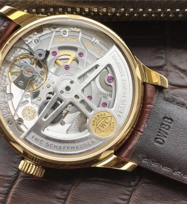 Replica IWC ZF Portuguese IW500101 YG White Dial Leather Strap A52010 - Top club