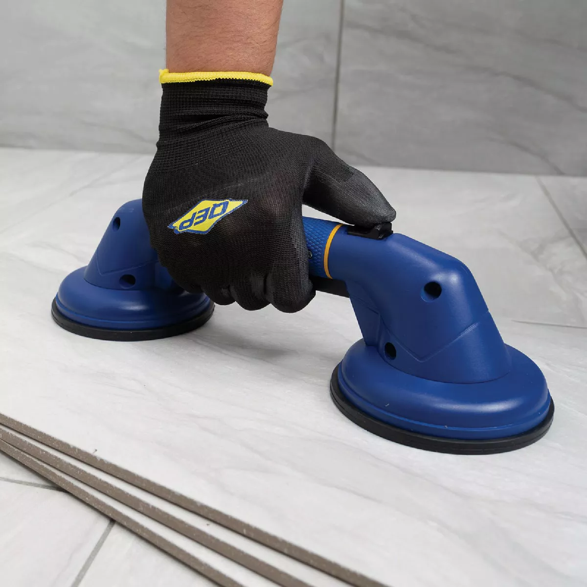 QEP Pro MAXGrip Double Suction Cup Portable Handle