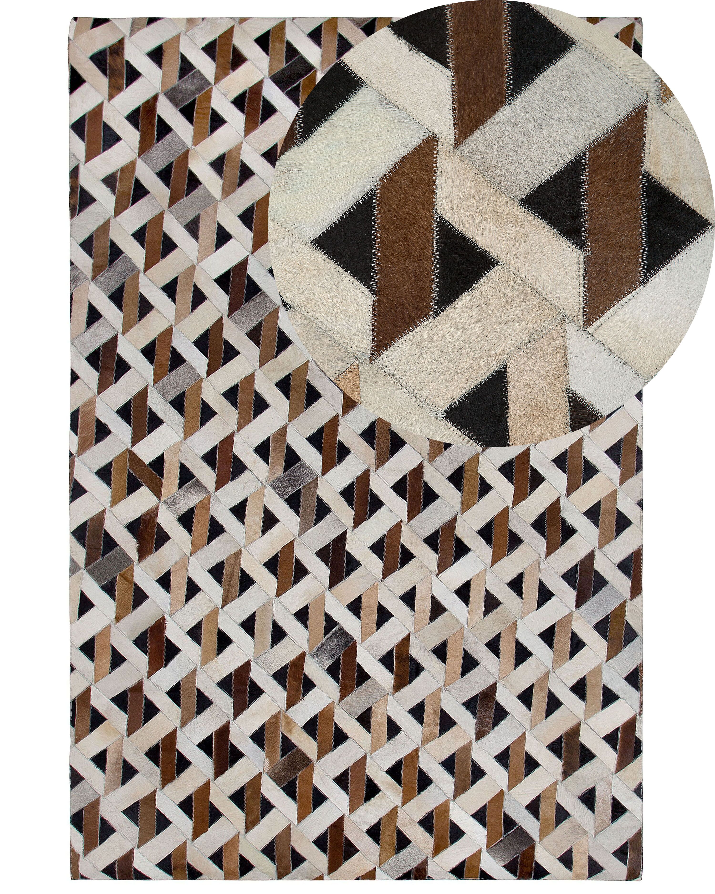 Rug TUGLU Brown 160 x 230 cm Leather