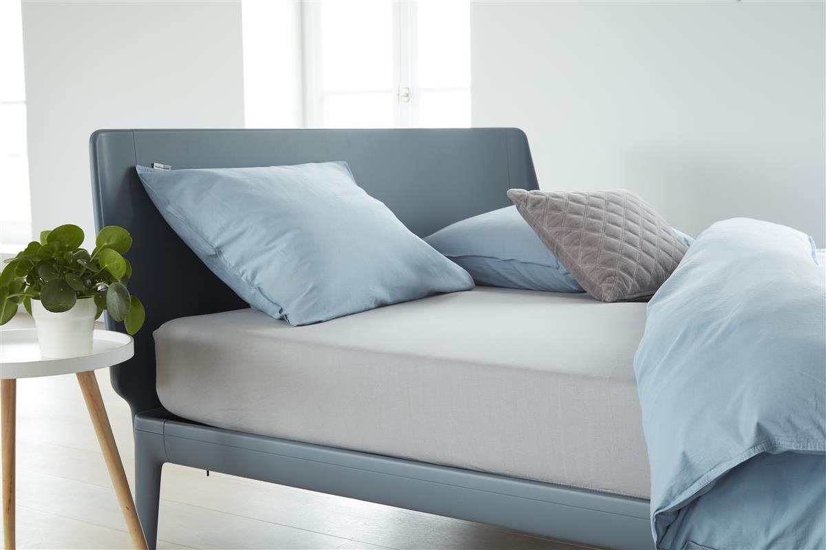 Beddinghouse Jersey - Topper Hoeslaken - 200x200/220 - Licht grijs