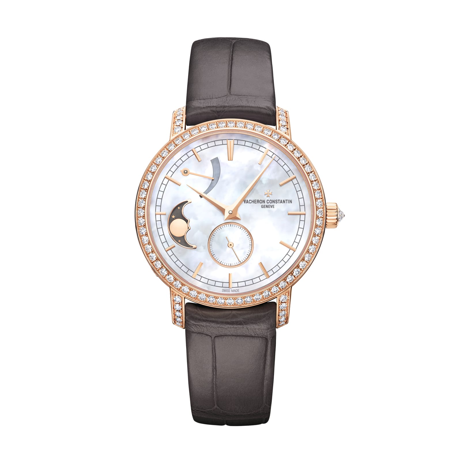 Replica Watches Fake Vacheron Constantin Traditionnelle moon phase 36 MM PINK GOLD(1:1 replica) - Top club